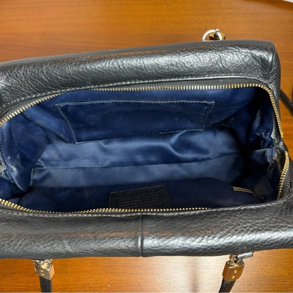 Coach Madison Madeline Easy West Satchel Shoulder Strap Gold Turn Lock Handbag - Picture 9 of 15